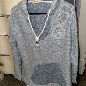 Blue/White rug hoodie